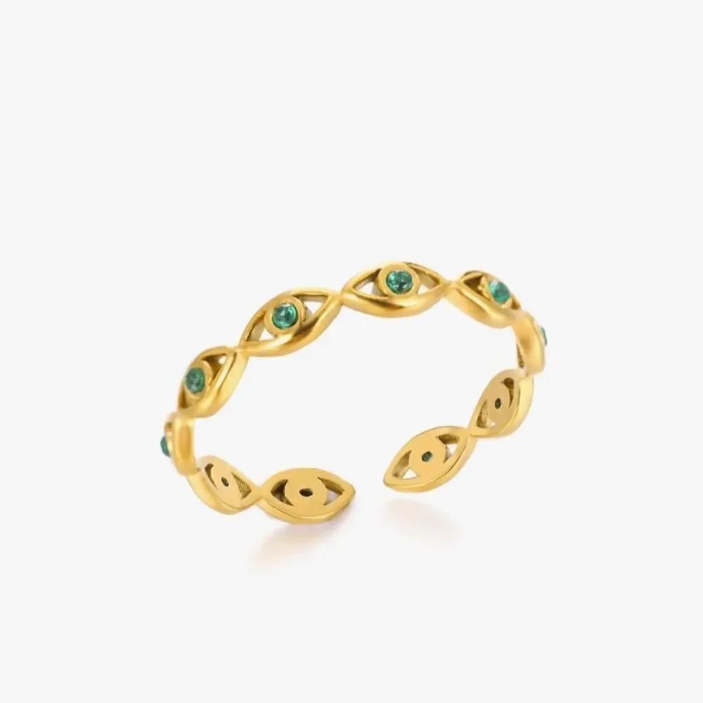 Evil eye ring A1254